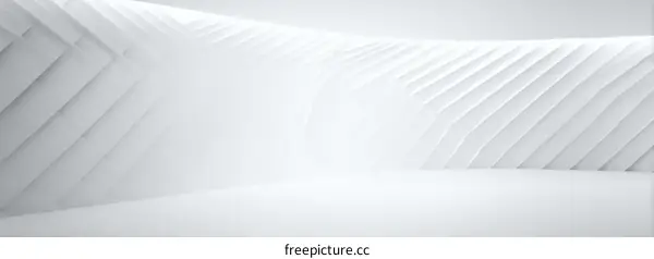 Abstract White Architectural Interior Design