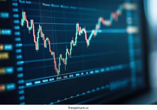 Stock Market Chart Displaying Trends