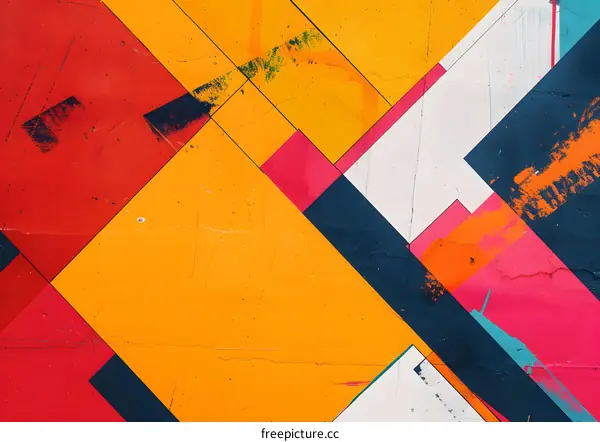 Abstract Colorful Geometric Shapes Background