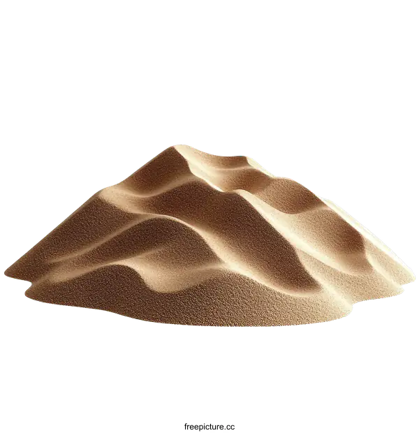 [Transparent Background PNG]Abstract Sand Dune Landscape Design