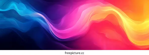 Abstract Colorful Flowing Lines Background