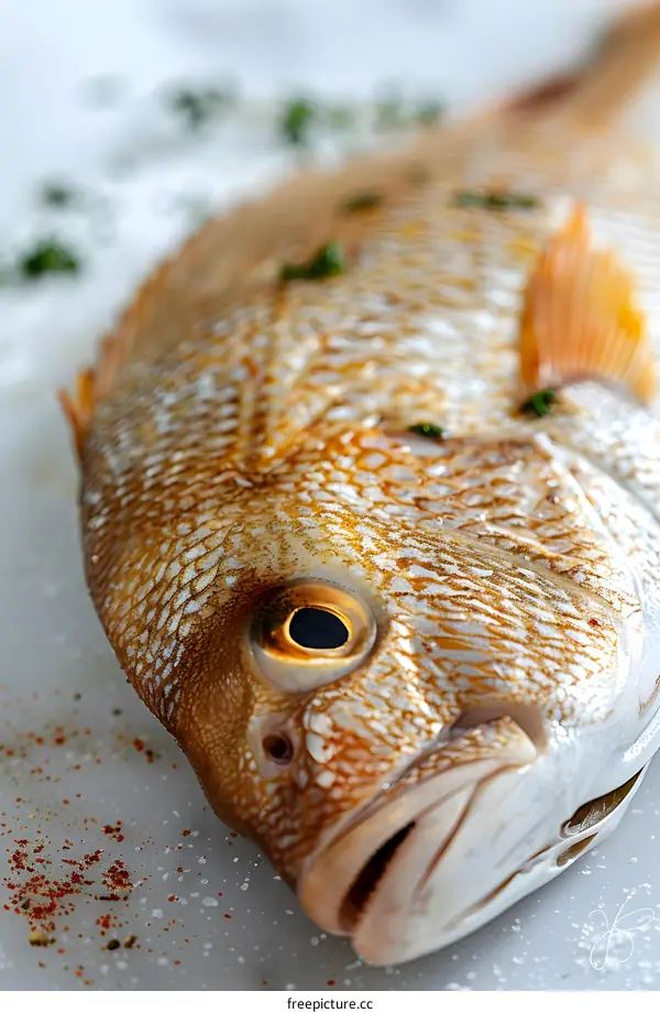 Close-up of a red fish