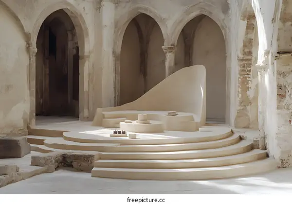 Modern Art Installation in Historic Building