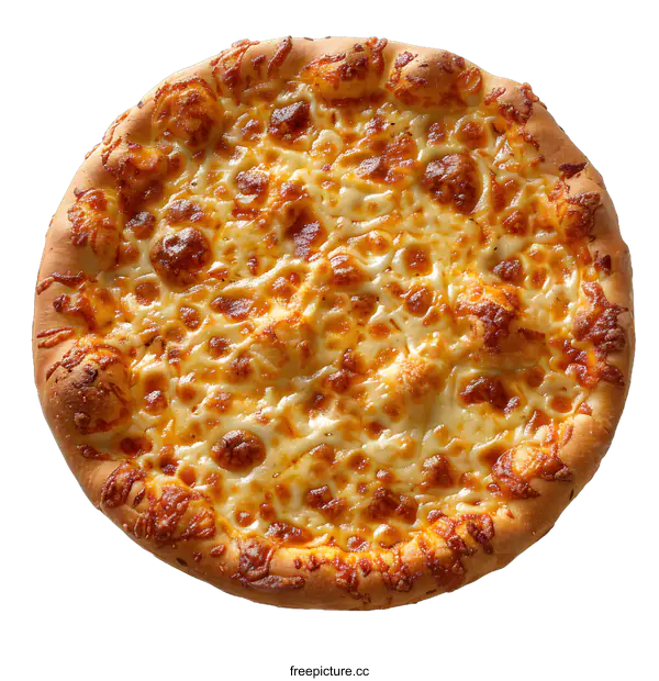 [Transparent Background PNG]Classic Cheese Pizza Isolated on White Background