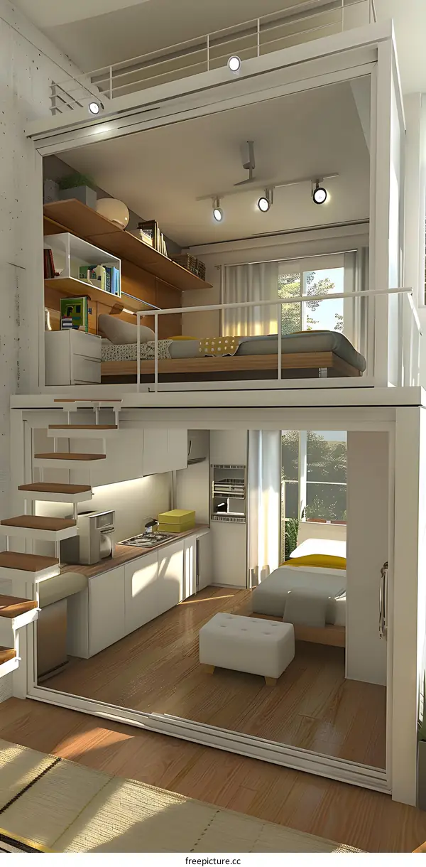 Modern Loft Apartment Interior Design With Open Floor Plan