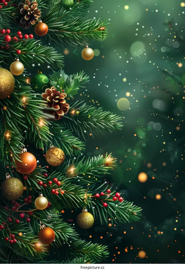 Red and Gold Christmas Tree Ornaments