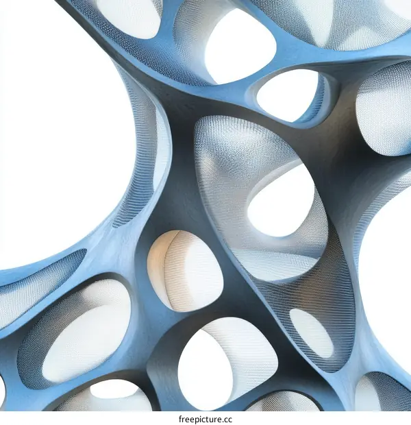 Abstract Architectural Structure Design Illustration