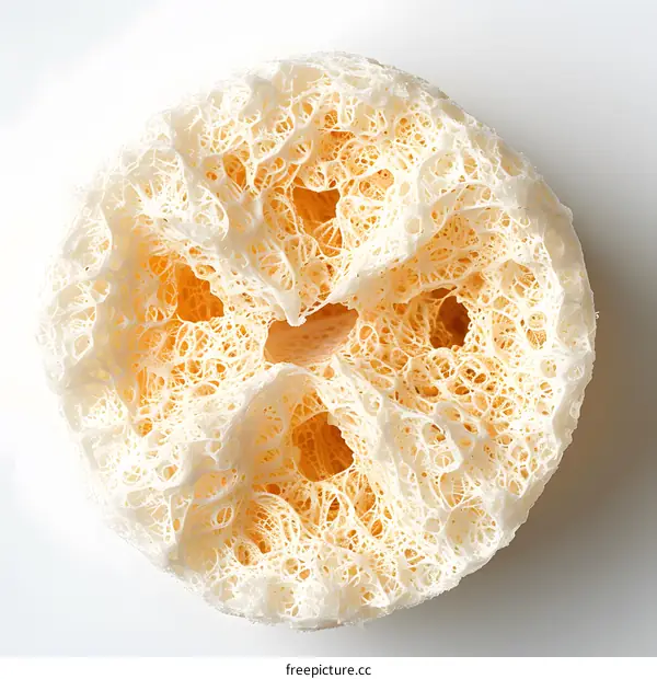 Close Up of a Natural Loofah Sponge