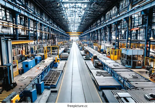 Modern Manufacturing Factory Production Line