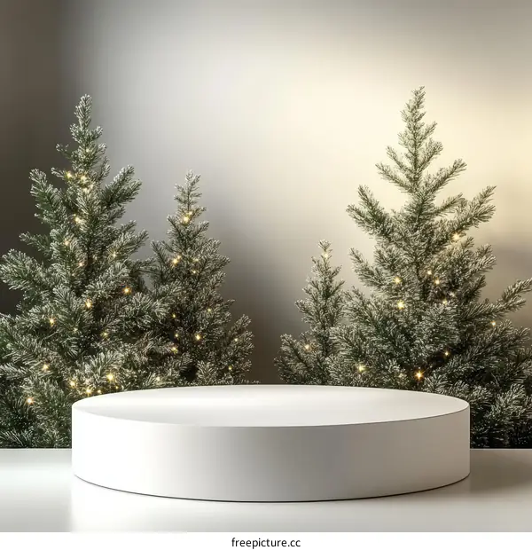 Christmas Festive Product Display Podium