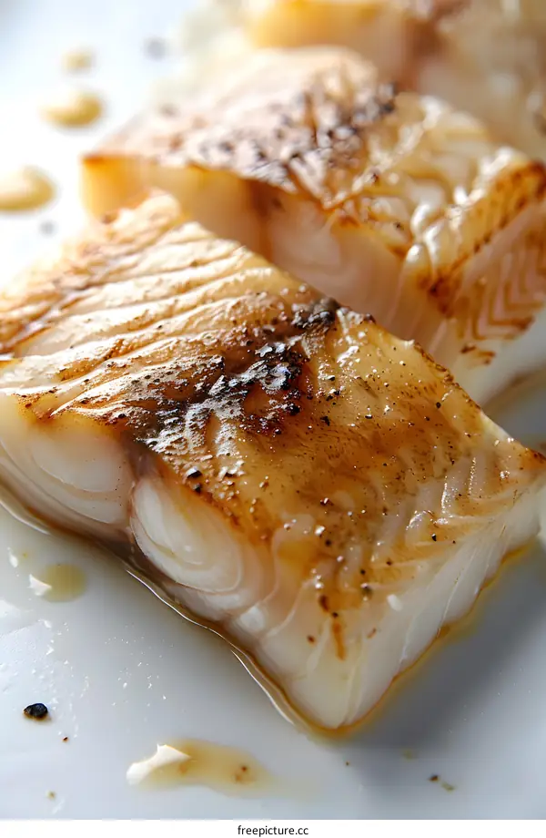 Fried fish fillet with lemon