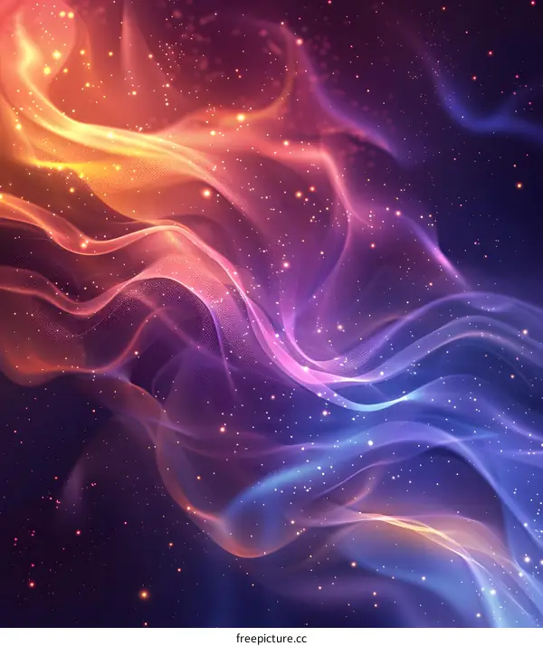 Abstract colorful wavy background