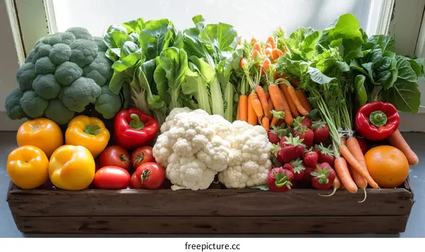 Fresh vegetables and fruits