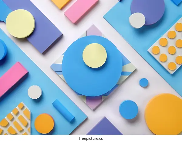 Abstract Geometric Shapes Pattern Design