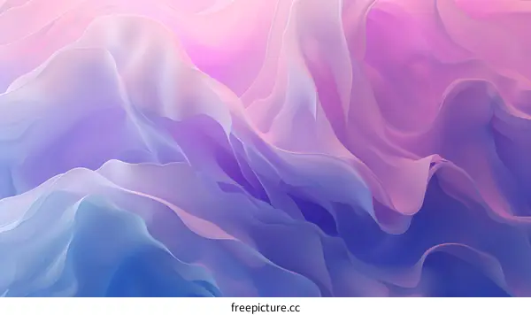 Abstract Wavy Purple and Blue Gradient Background