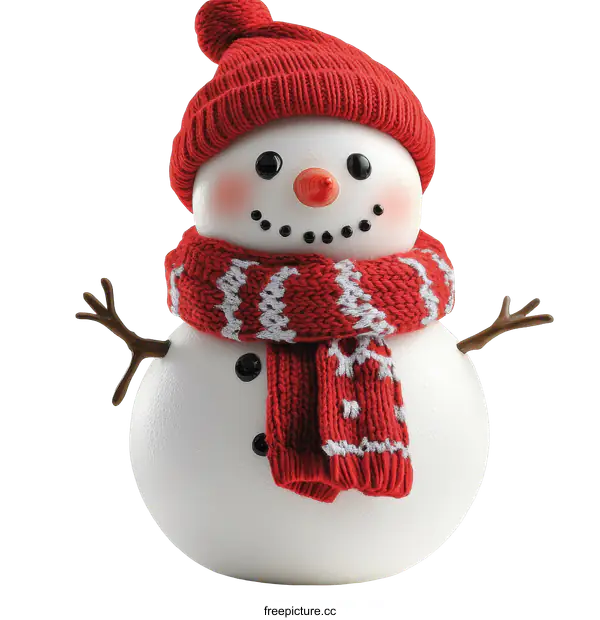 [Transparent Background PNG]Cute Snowman Ornament for Winter Holidays