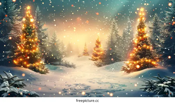 Winter Wonderland: Christmas Snow Scene