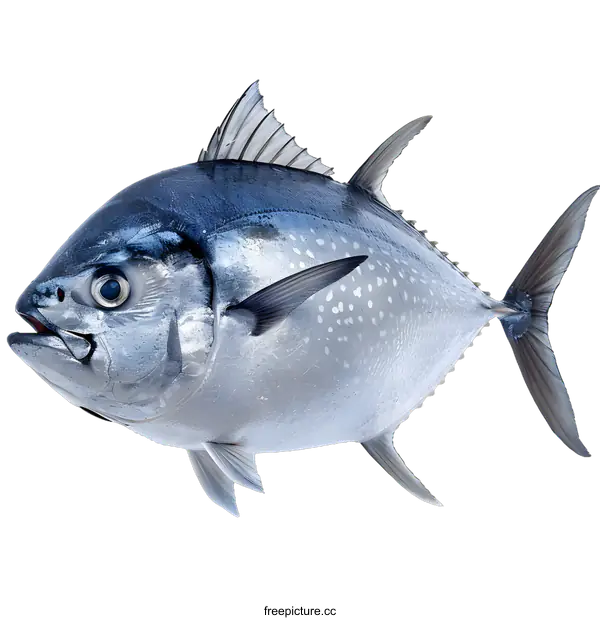 [Transparent Background PNG]Bluefin Tuna Fish Illustration on White Background