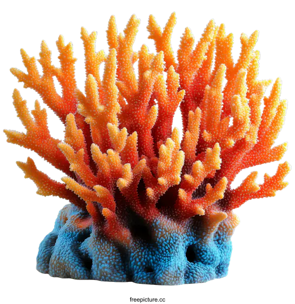 [Transparent Background PNG]Beautiful Artificial Coral Reef Ornament