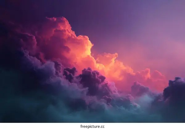 Colorful Dramatic Cloudscape at Sunset