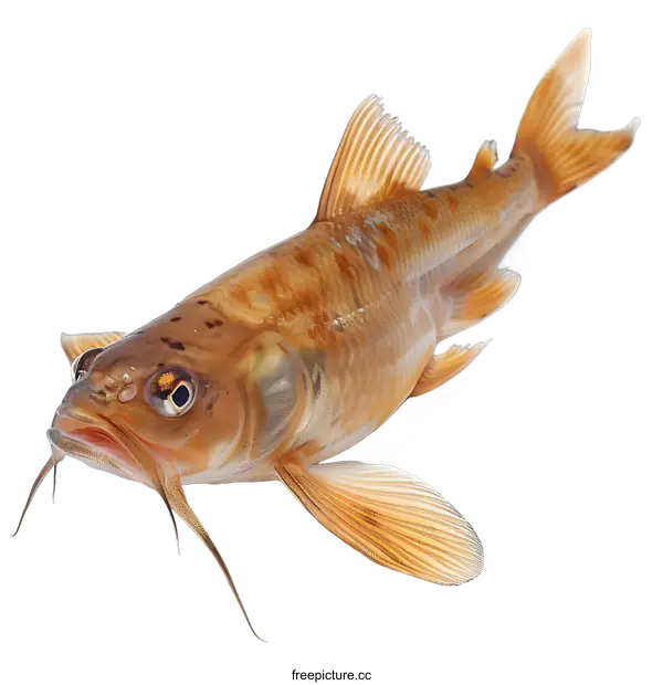 [Transparent Background PNG]A brown fish with a white background