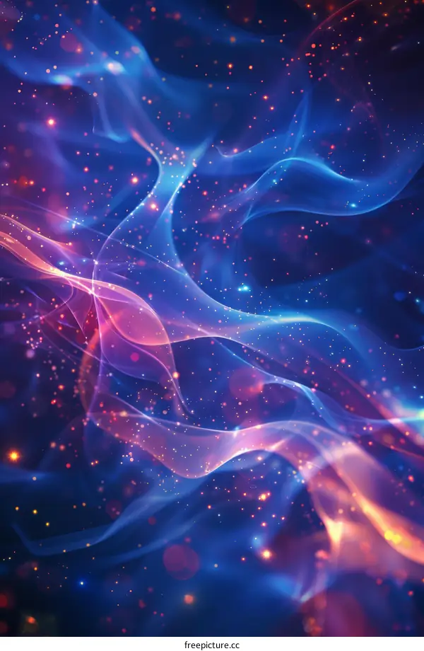 Abstract Colorful Space Nebula Design