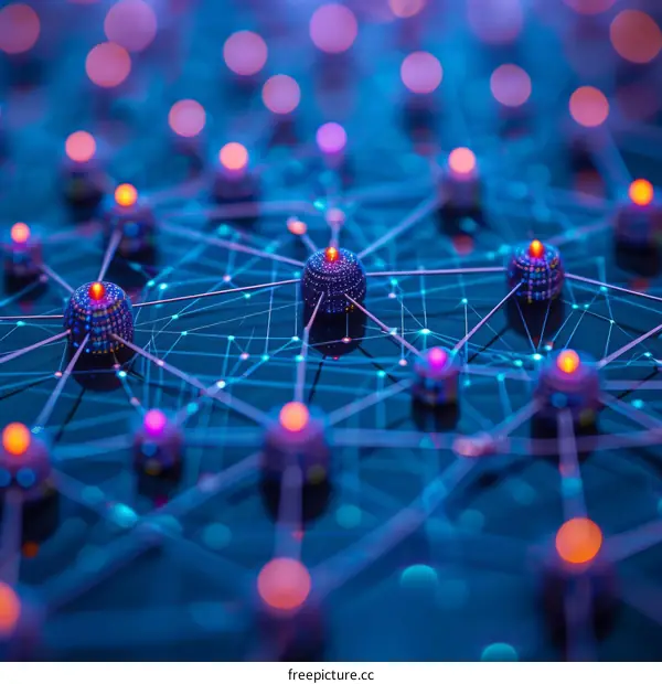 3D Illustration of Computer Networks