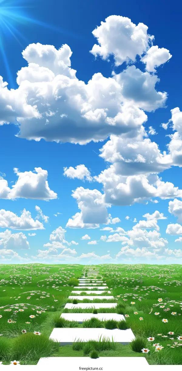 A beautiful day for a walk in the park