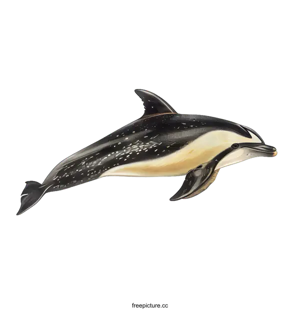 [Transparent Background PNG]A bottlenose dolphin (Tursiops truncatus)