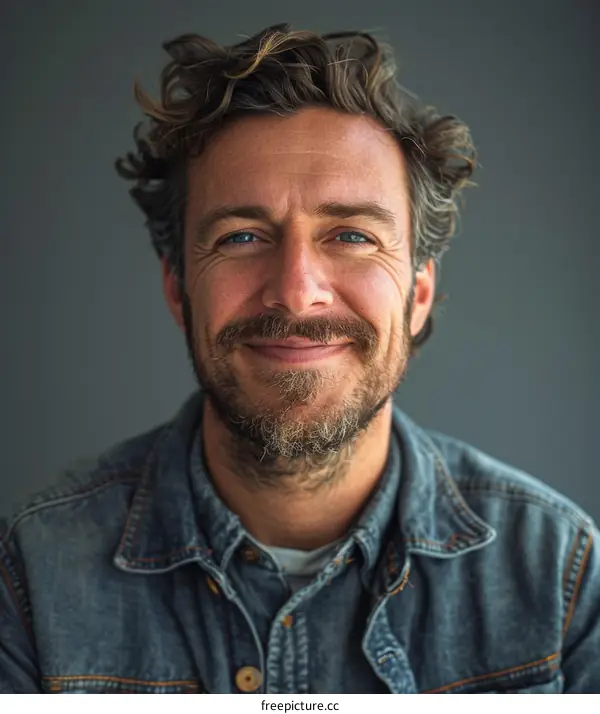 Portrait of a Happy Caucasian Man