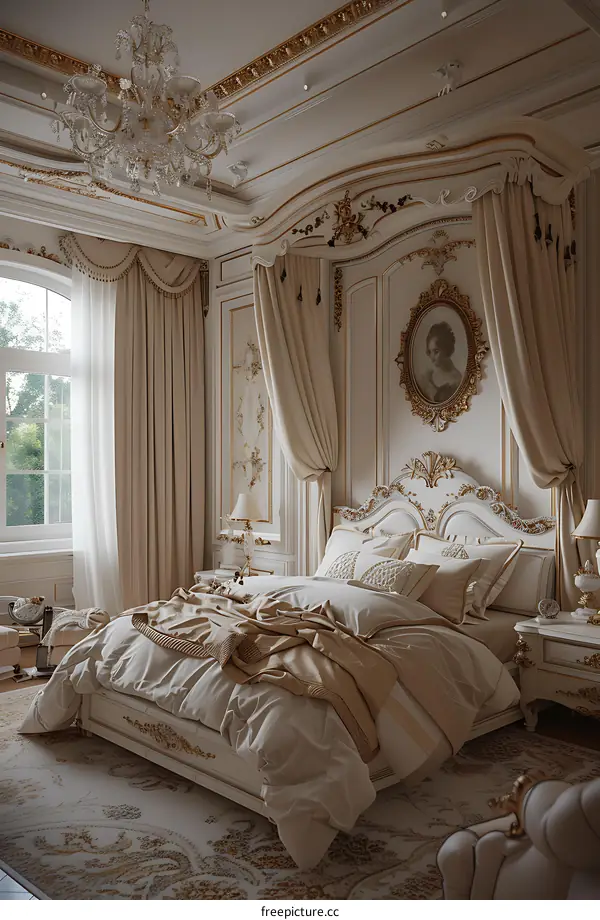 European luxury style bedroom
