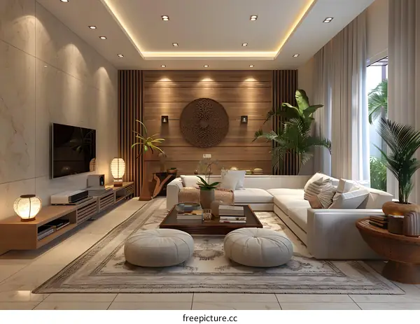 Modern minimalist living room