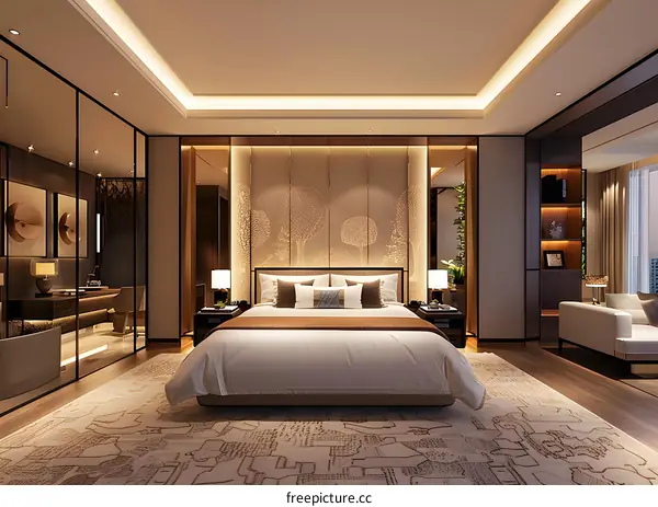 Luxury hotel bedroom