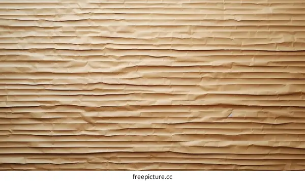 Close-up of brown corrugated cardboard texture background
