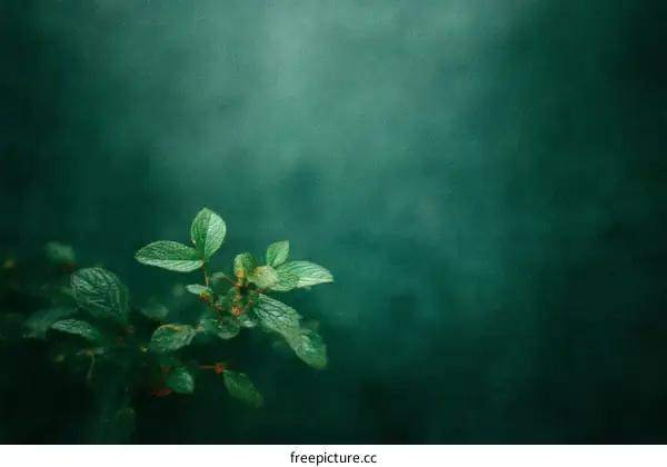 Green Leaves Close-up Nature Background