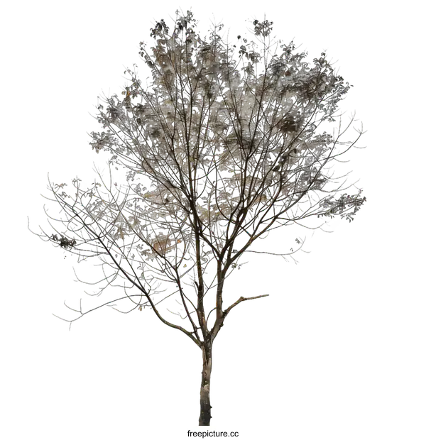 [Transparent Background PNG]Bare Tree Branches Isolated On White Background
