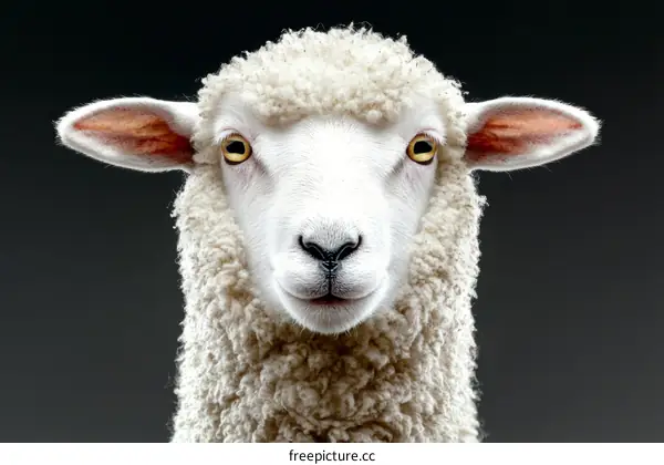 Close-up Portrait of a Sheep