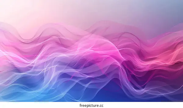Abstract Colorful Flowing Shapes Background