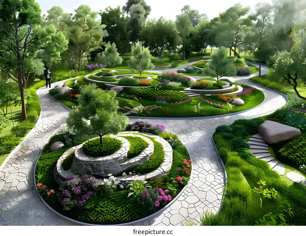 Landscape design效果图