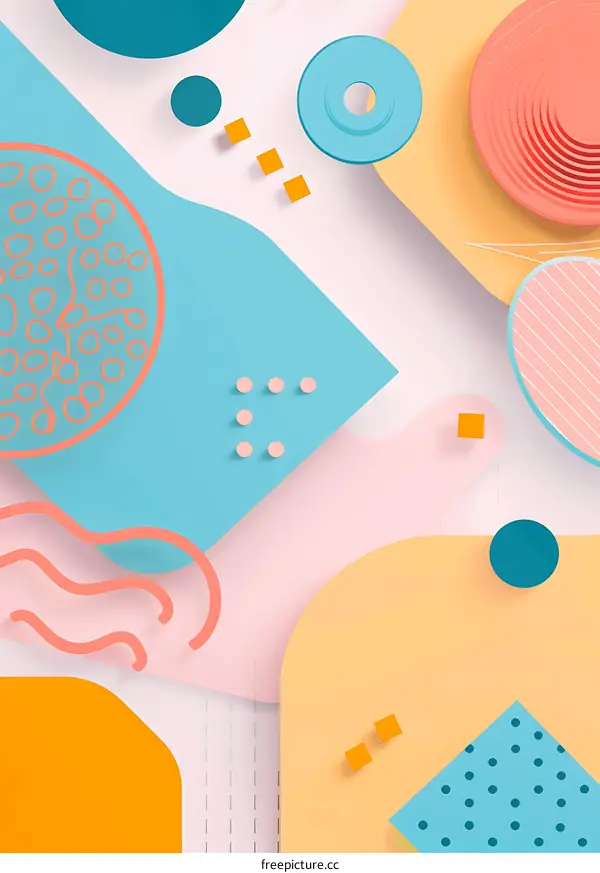 Abstract Geometric Shapes Background Design