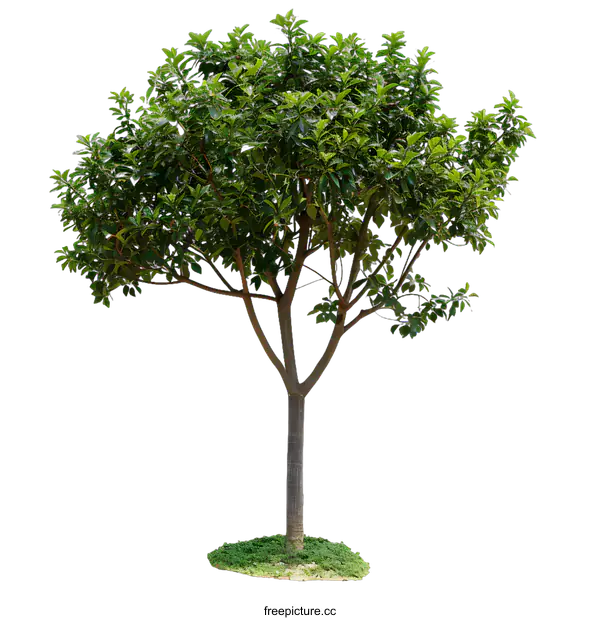 [Transparent Background PNG]Green Tree Isolated On White Background