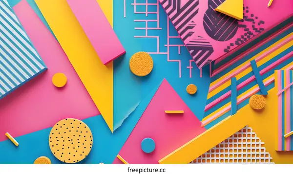 Abstract Geometric Shapes Pattern Design