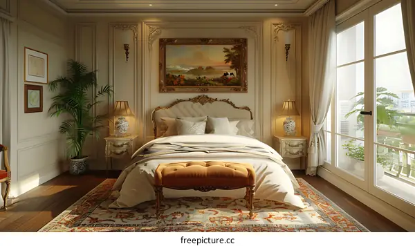 European-style bedroom