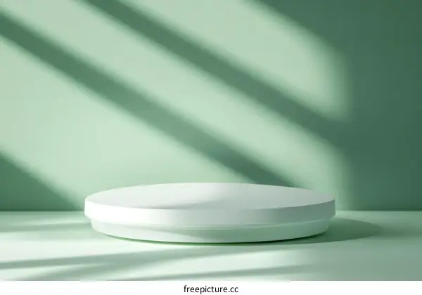 Modern Minimalist White Pedestal Display