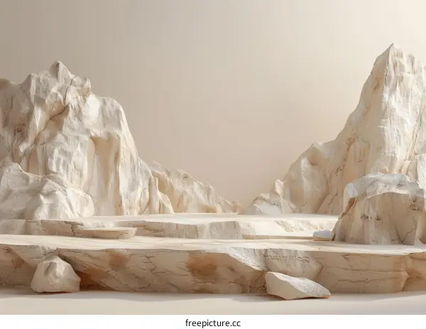 Elegant Minimalist Mountain Landscape Design