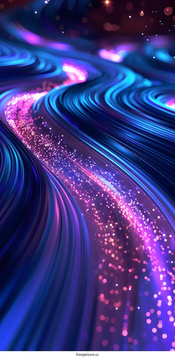 Abstract Waves of Light and Color