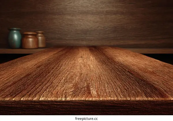 Rustic Wooden Table Top Background