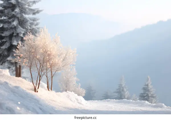 Winter Wonderland Snow-Covered Trees