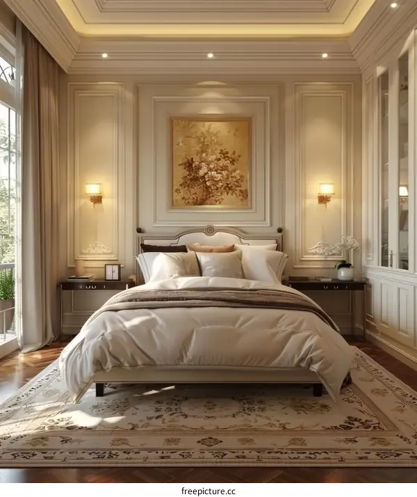 Elegant Bedroom Interior Design with Classic Style