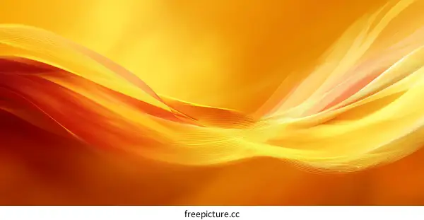 Abstract Orange Yellow Gradient Flowing Design